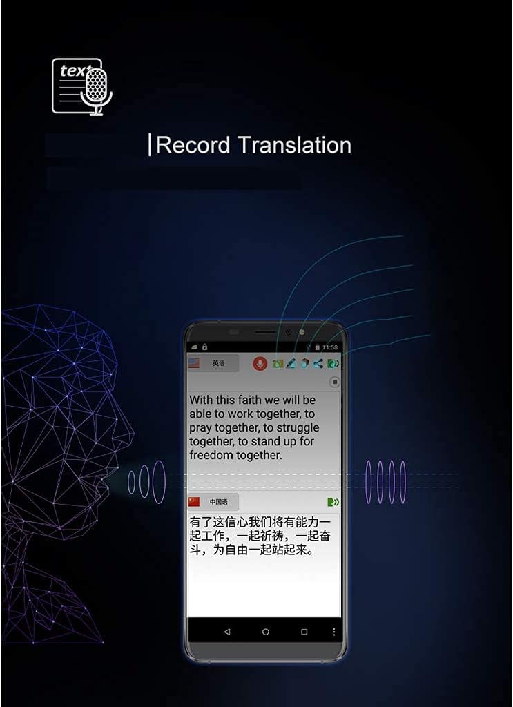 2.0インチ画面音声翻訳機スマートビジネストラベルAI翻訳機512MB